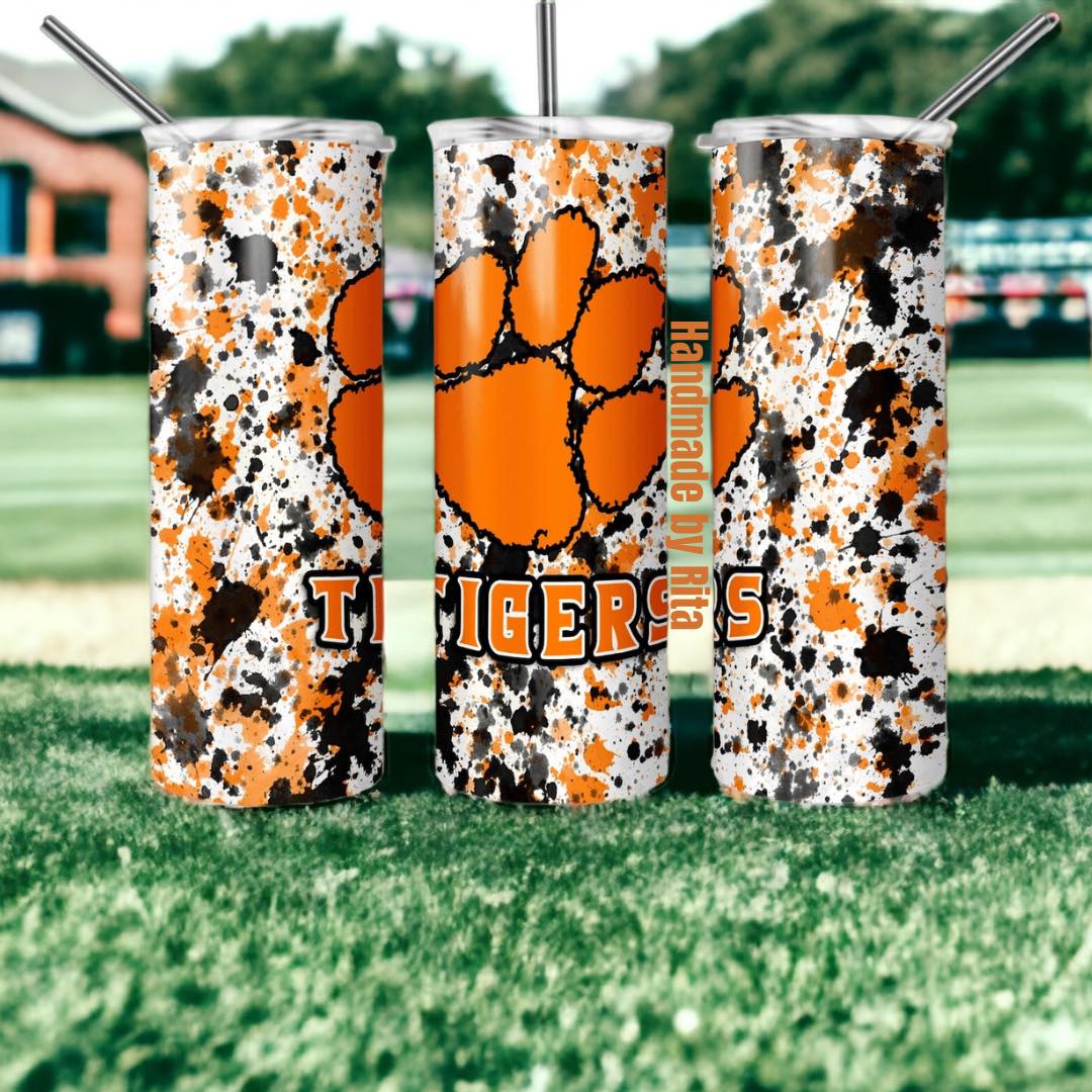 Tiger Paw Print Tumbler