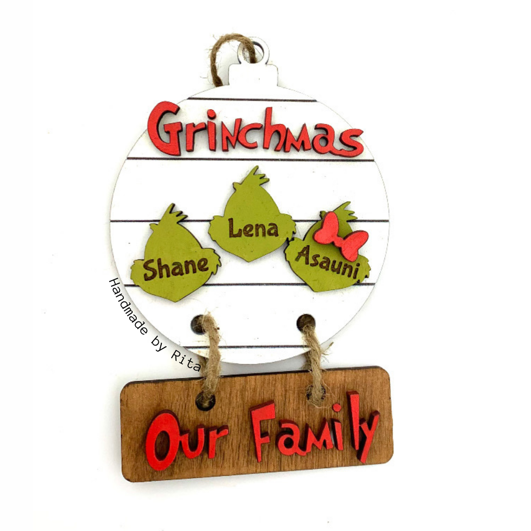 Family Grinch Ornament