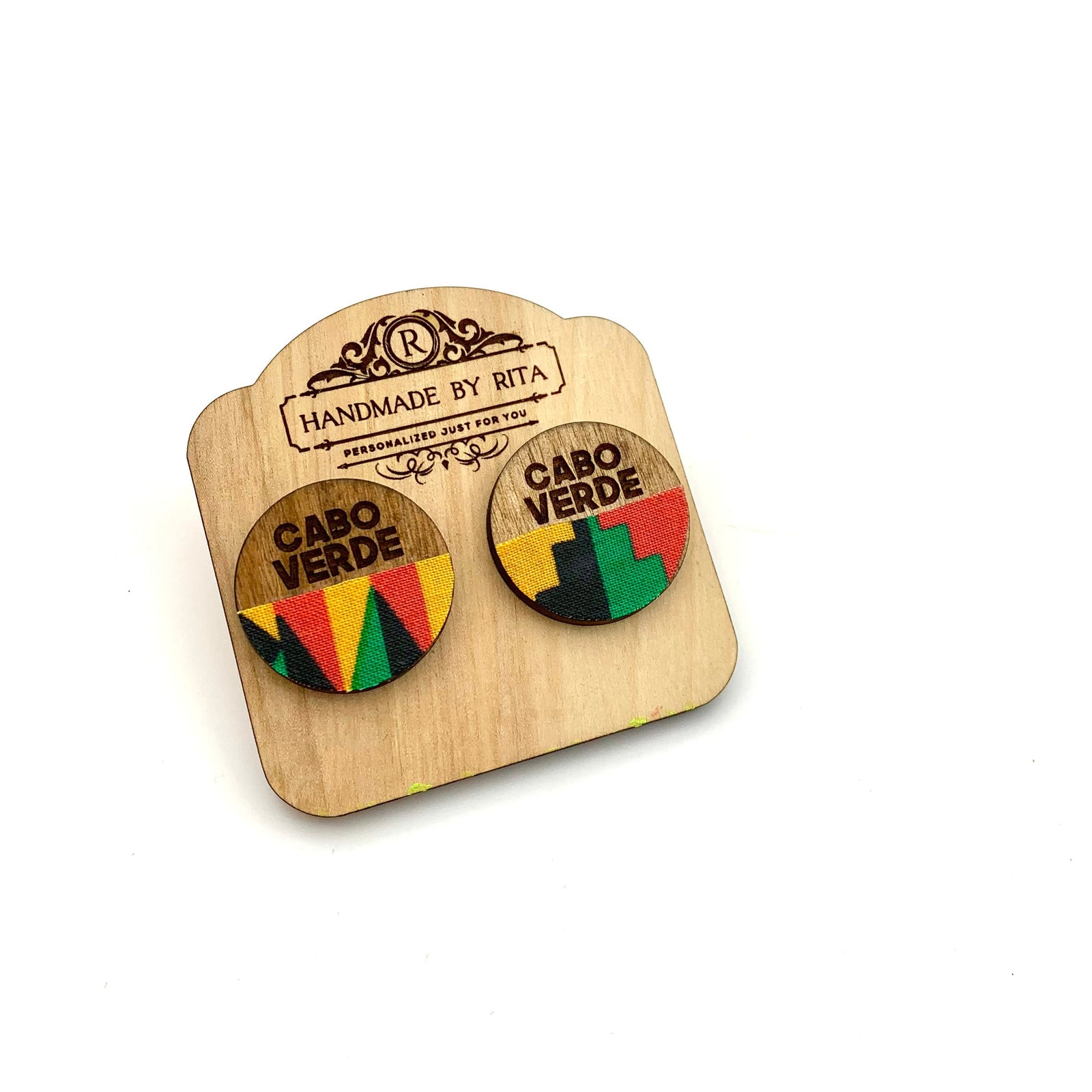 Round "Cabo Verde" Stud Earrings