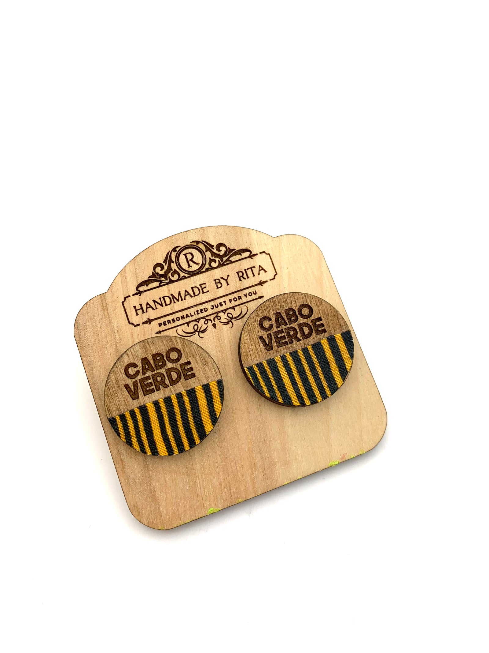 Round "Cabo Verde" Stud Earrings