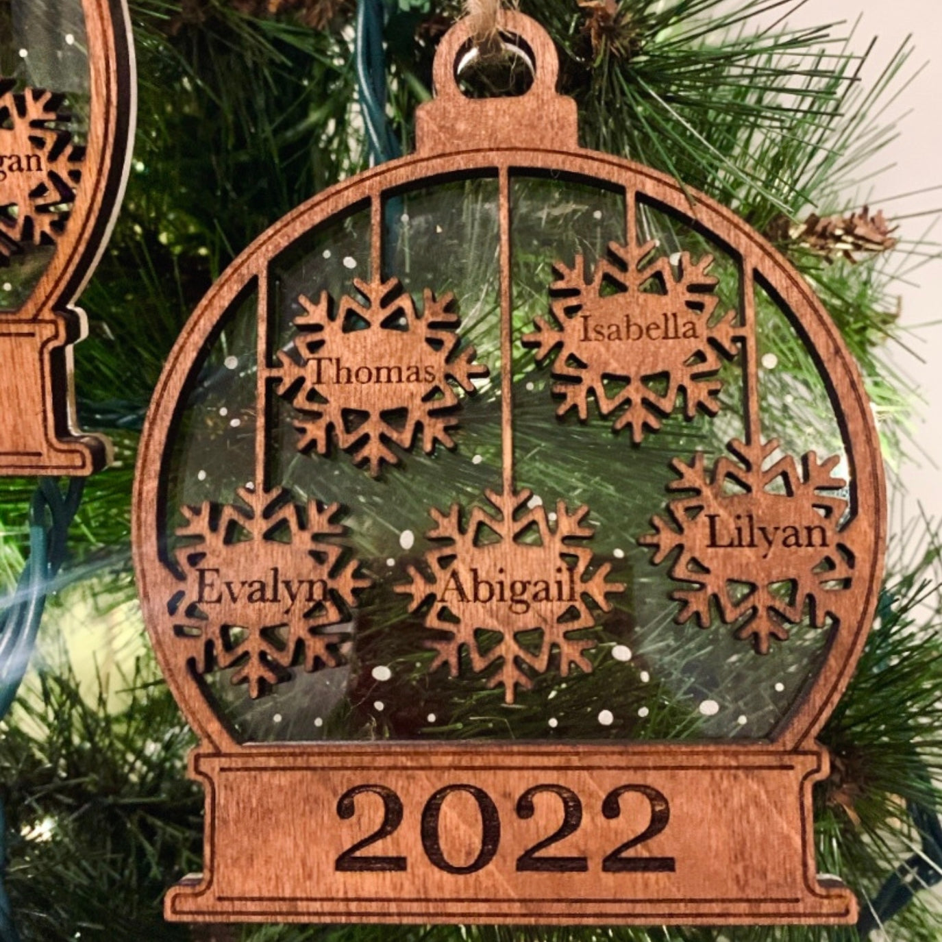 Snow Globe Family Ornament