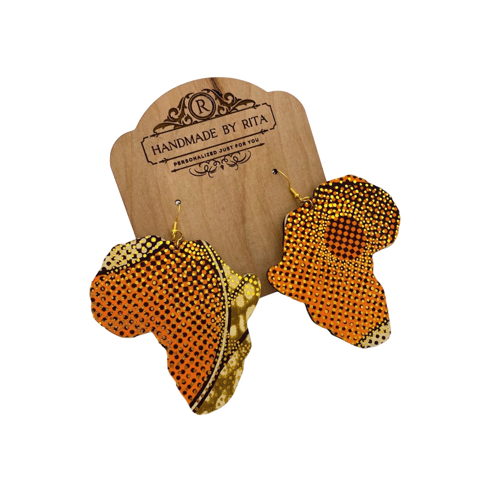 African Print Earrings