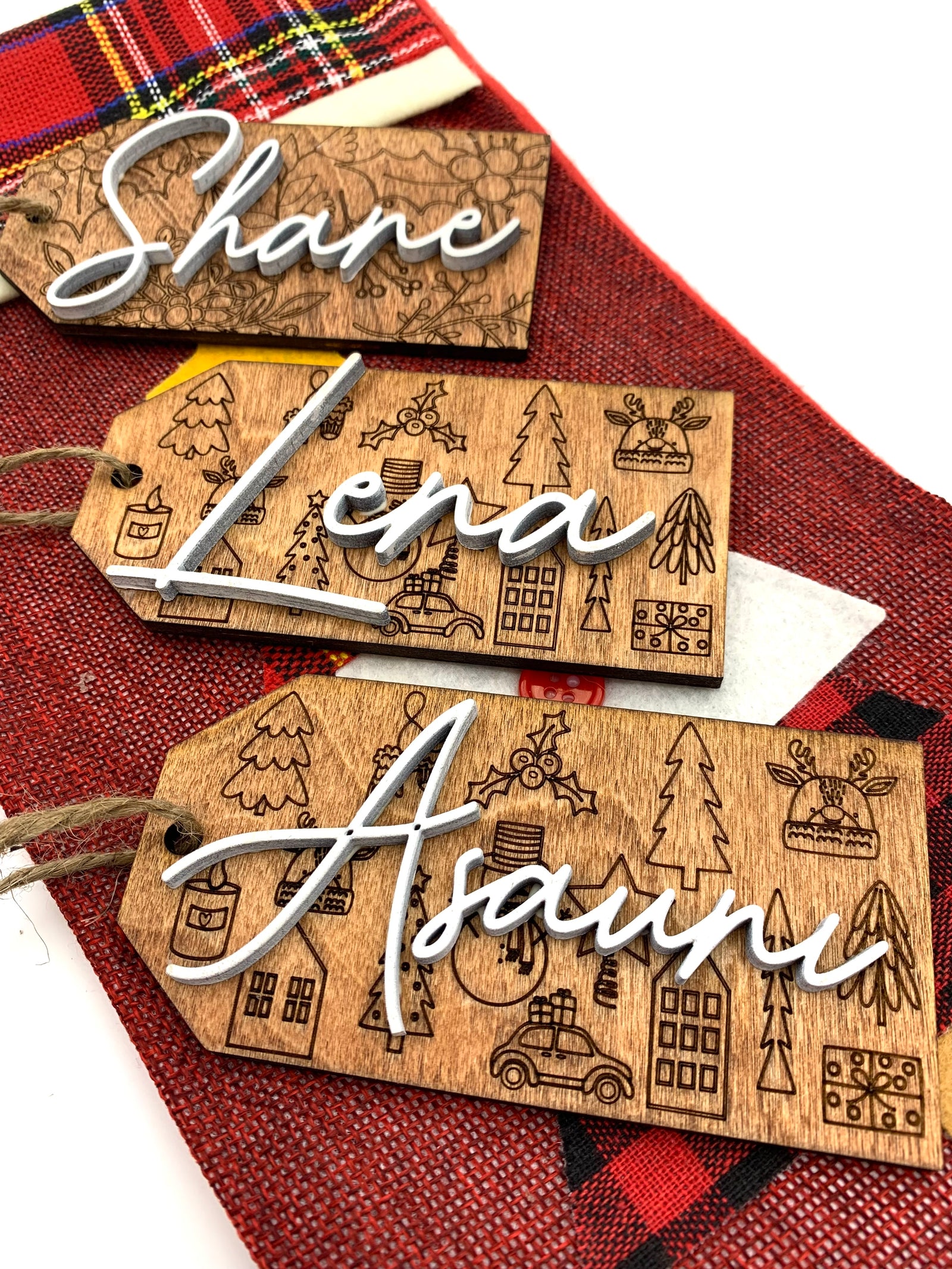 Wooden Name Tags