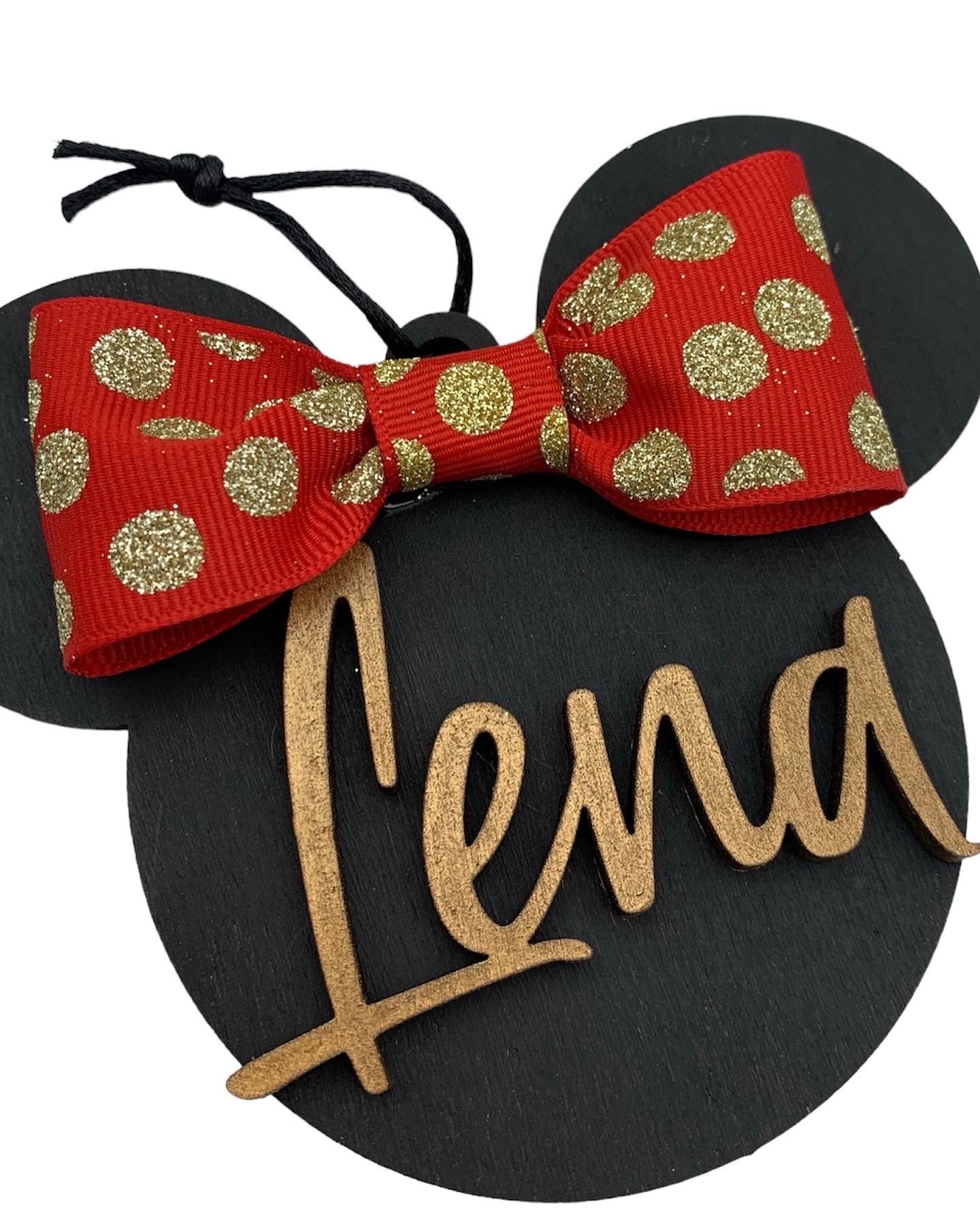 Minnie Mouse Inspired Ornament