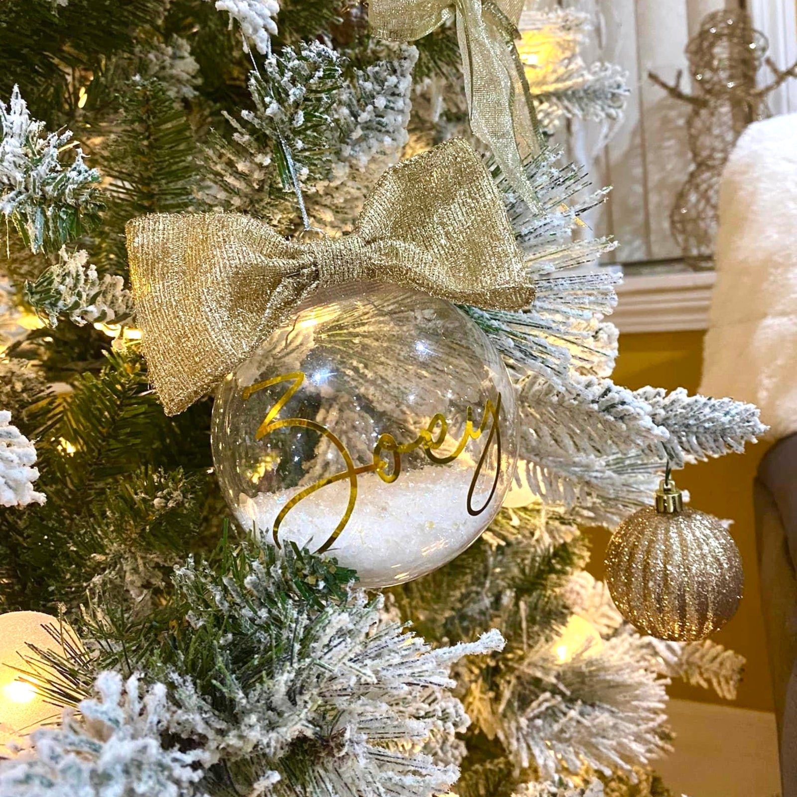 Clear Round Ornament