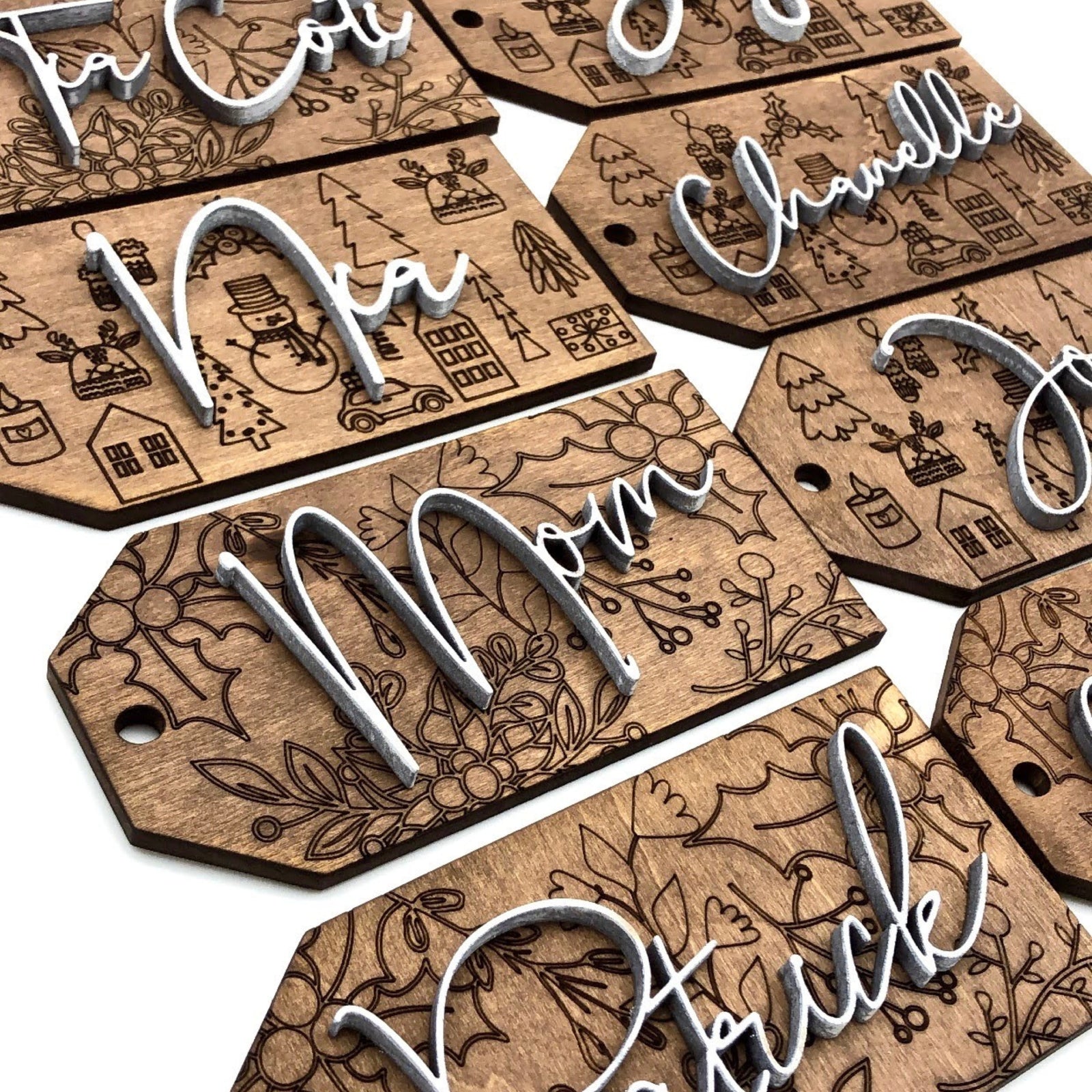 Wooden Name Tags
