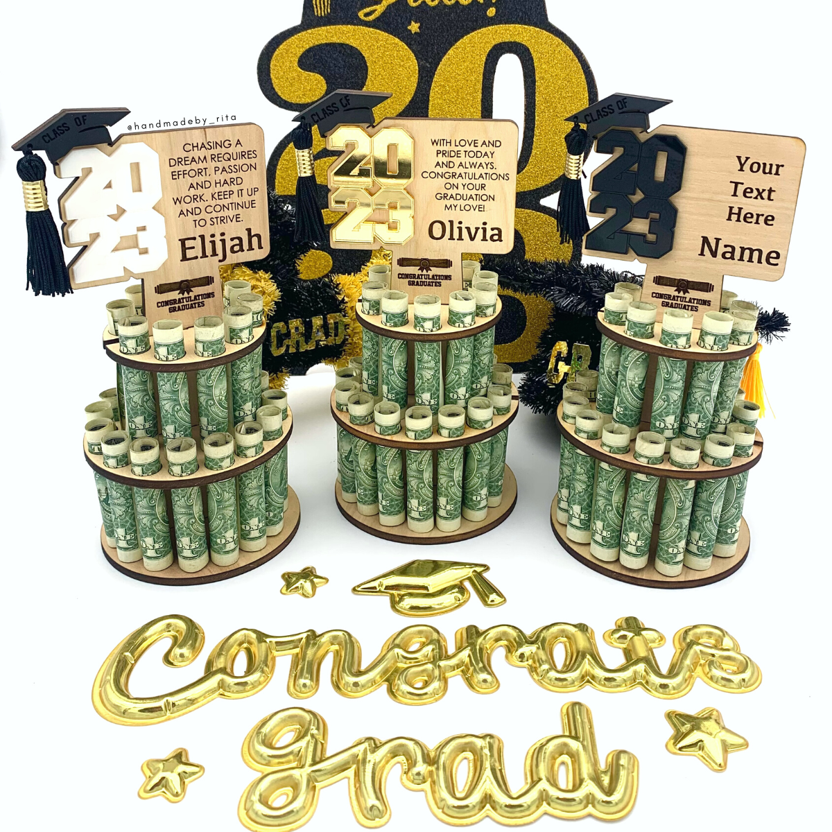 Graduation Money Cake Stand